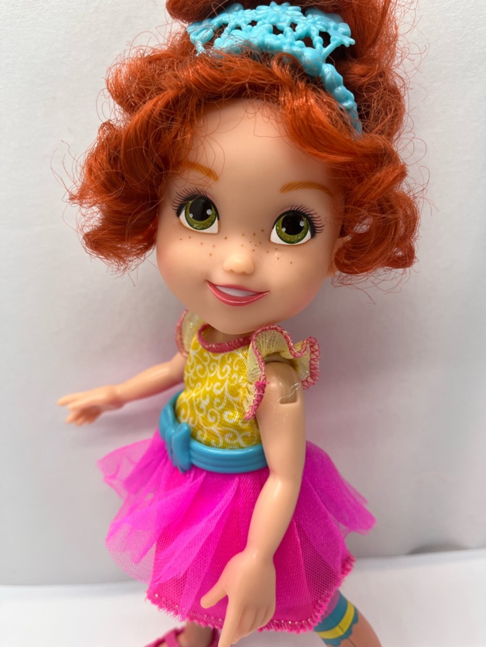 Disney Fancy Nancy Doll With Pink Tulle Toddler Fashion Doll with Aqua Tiara - Picture 3 of 9